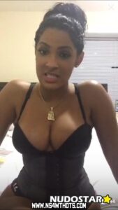 Aimee Ovalles Curvy Body Female American Black Hair Leaks